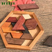 Wooden Geometric Shape Jigsaw Board Puzzles for Kids