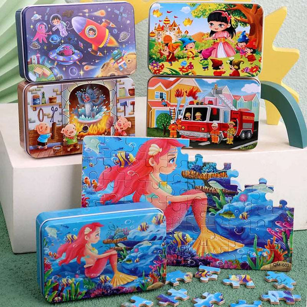 New Children 60 Pieces Wooden Puzzle for Kids