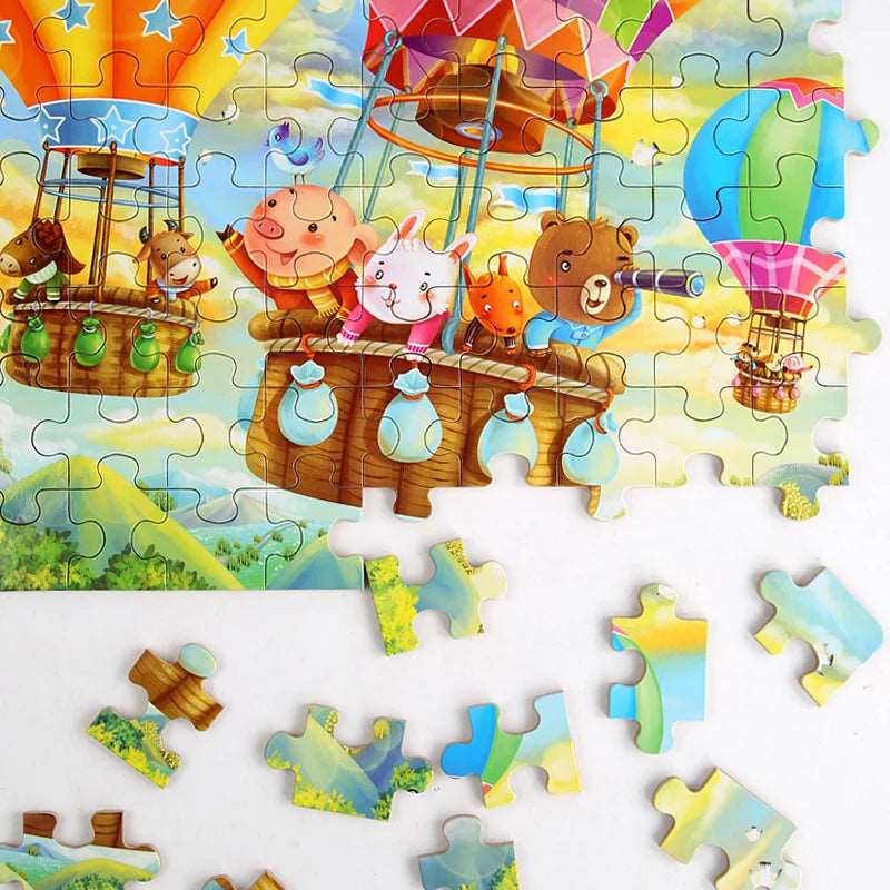 New Children 60 Pieces Wooden Puzzle for Kids