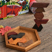 Wooden Geometric Shape Jigsaw Board Puzzles for Kids