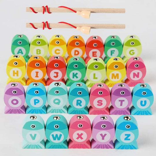 Kids Wooden Fishing Game Toy