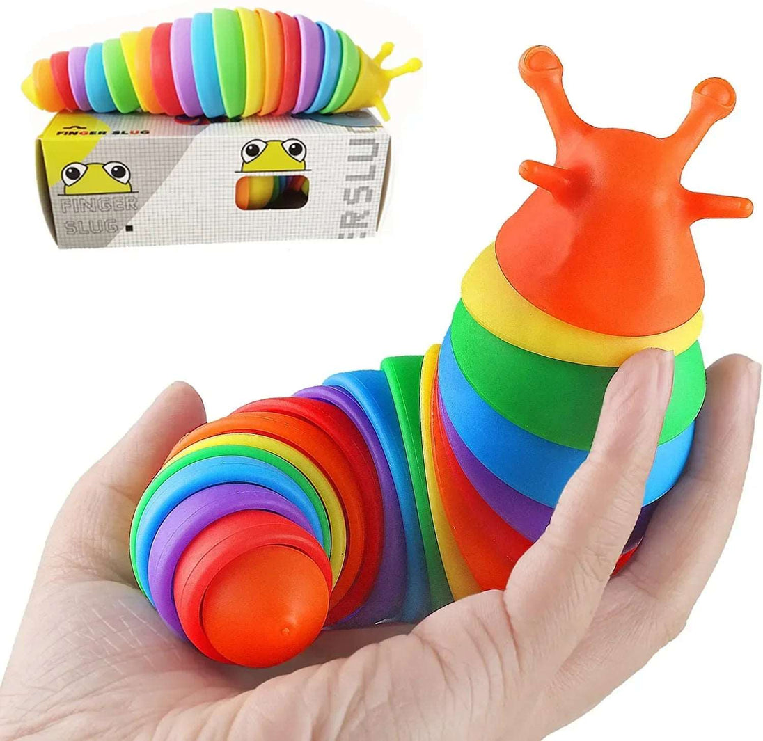 Fidget Slug Decompression Sensory Toy for Children and Adults