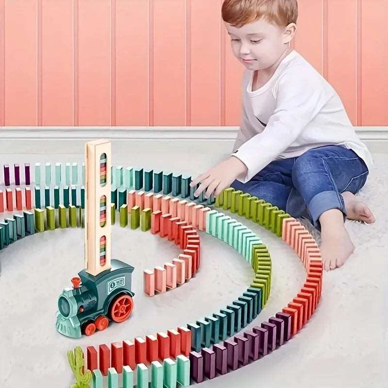 Automatic Domino Laying Train