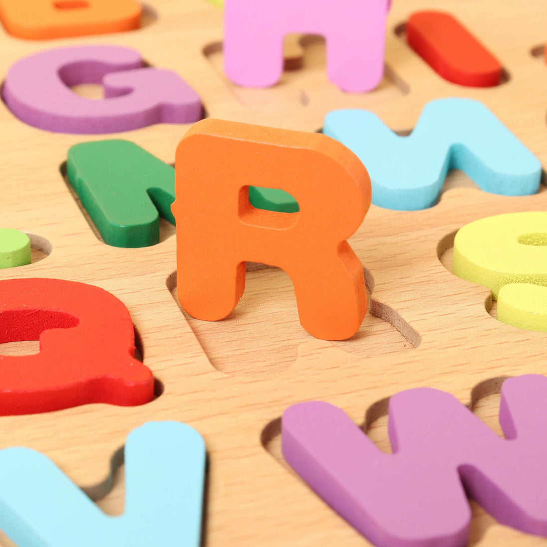 Colorful Alphabet Number Wooden Puzzles