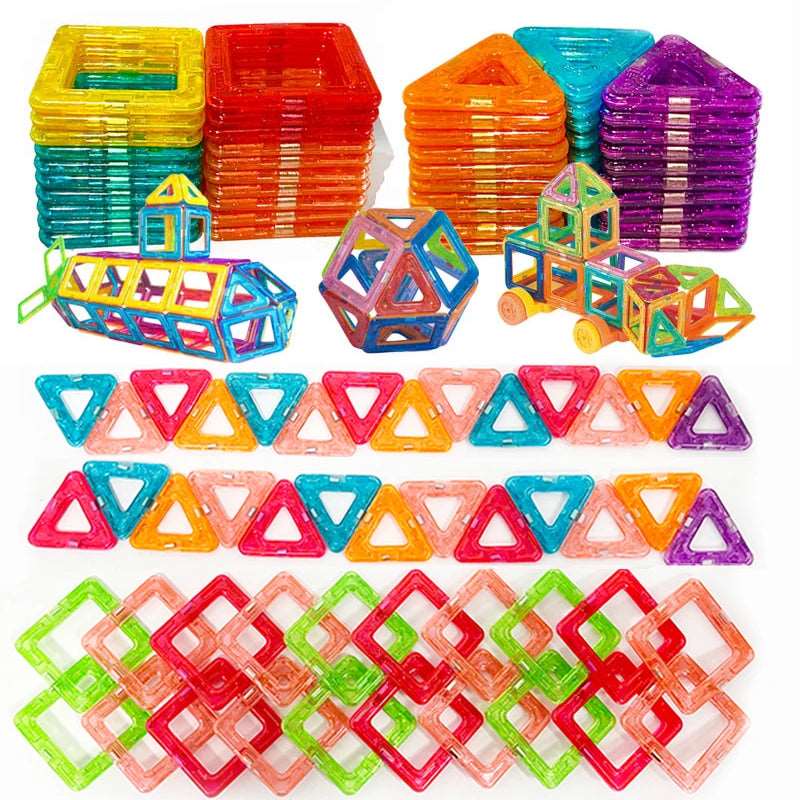 64-184 Pcs Kids Magnetic Building Blocks