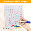 Wooden Block Geoboard Mathematical Brain Teaser