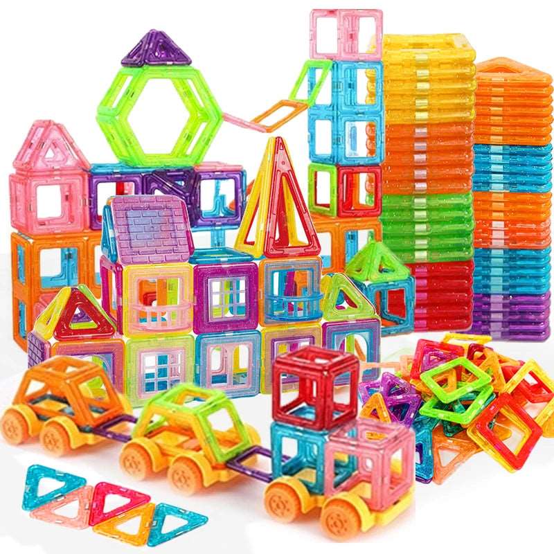 64-184 Pcs Kids Magnetic Building Blocks